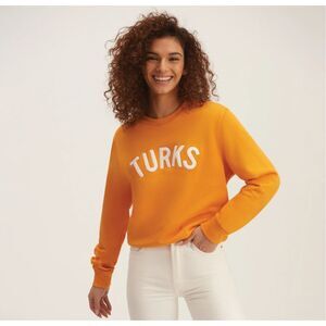 OKAICOS Orange Turks Embroidered Crewneck Sweatshirt XS
